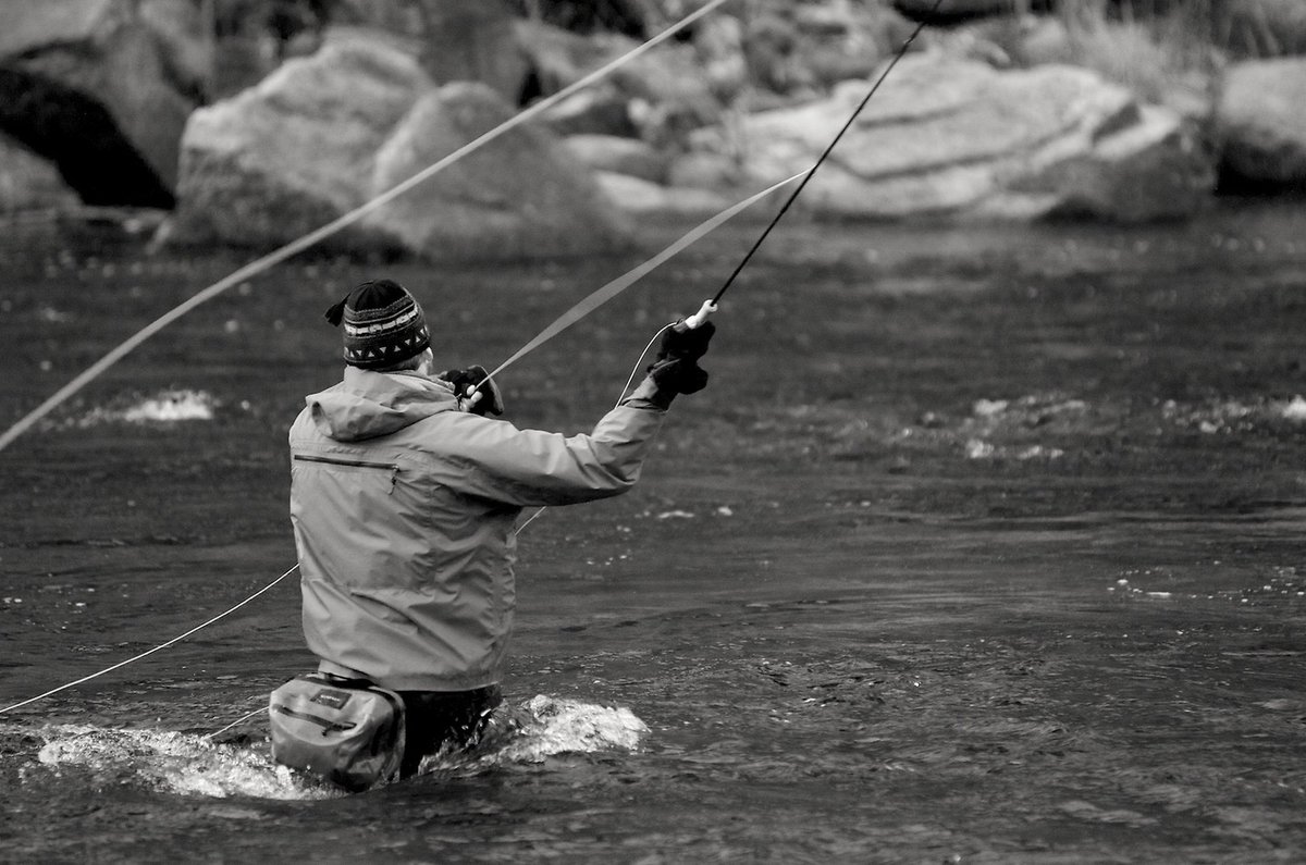 Fly fishing in the Methow River
