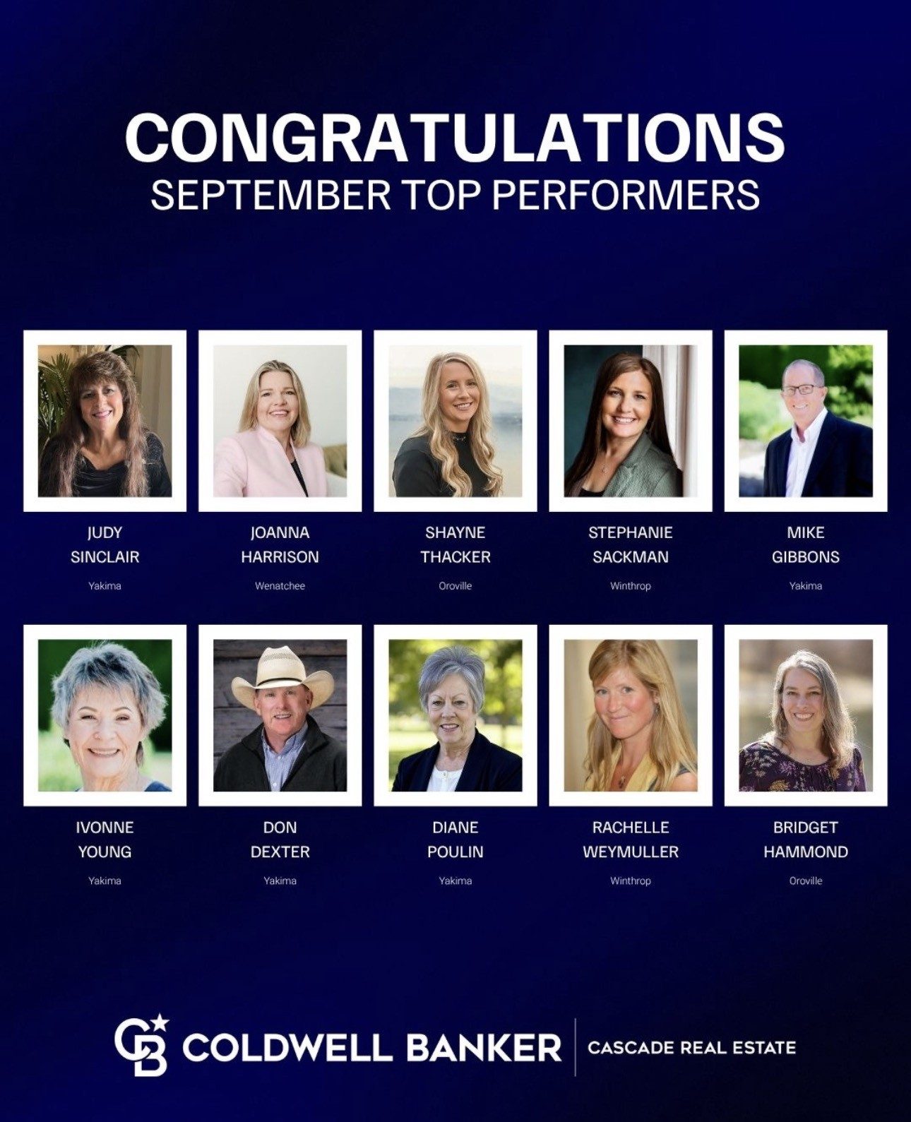 Coldwell Banker Cascade Top Performer, September 2026